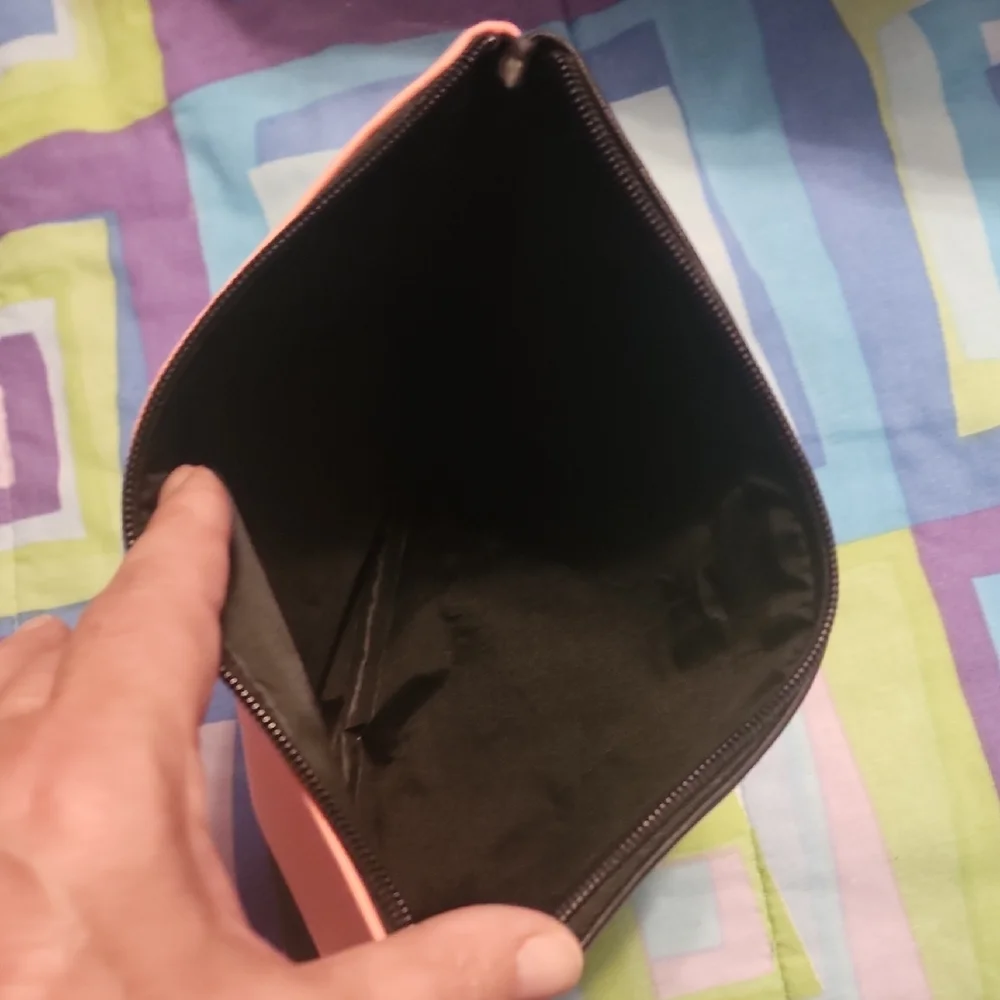 Victoria's Secret Pink and Black Cosmetic Case Modern Design